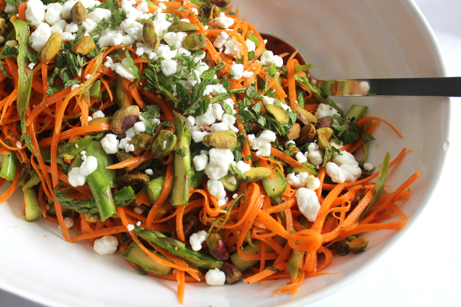 Shaved Carrot and Asparagus Salad